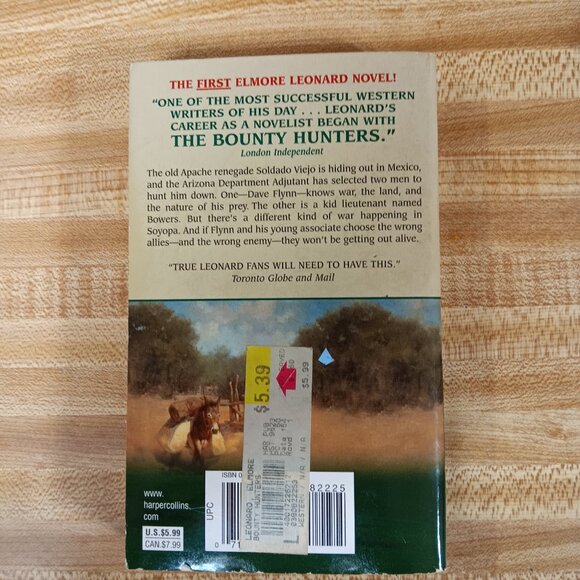 The Bounty Hunters A Classic Tale of Frontier Law Elmore Leonard  Paperback Book - Picture 2 of 8